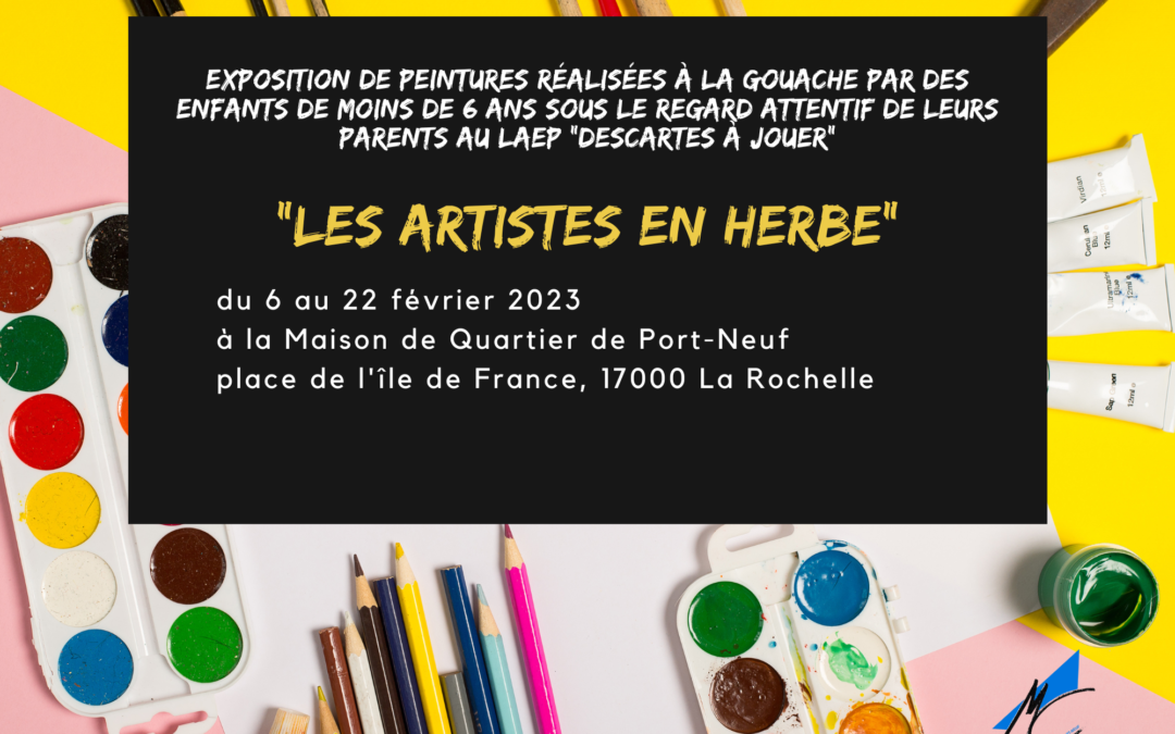 Affiche expo LAEP – Les Artises en Herbe
