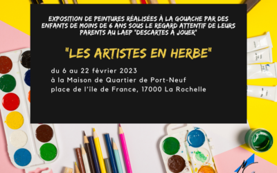 Affiche expo LAEP – Les Artises en Herbe