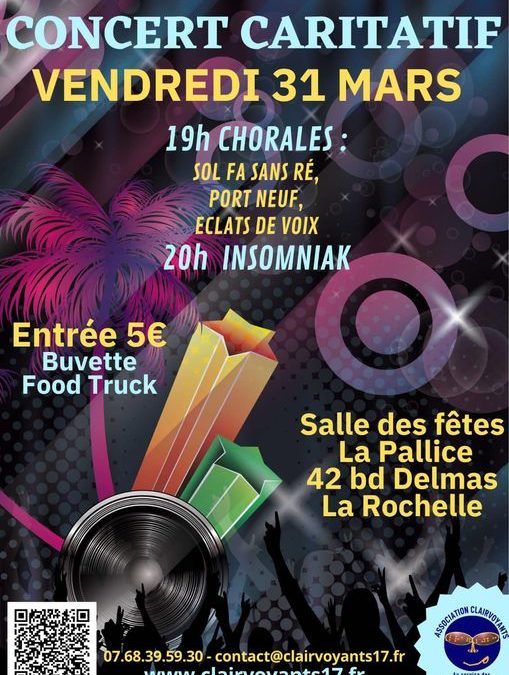 Concert caritatif du 31 mars