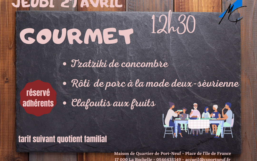 Gourmet du 27/07