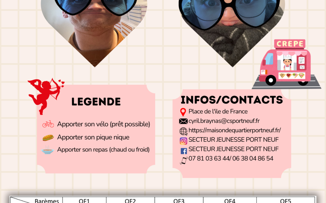 Programme du secteur jeunesse Février 2025