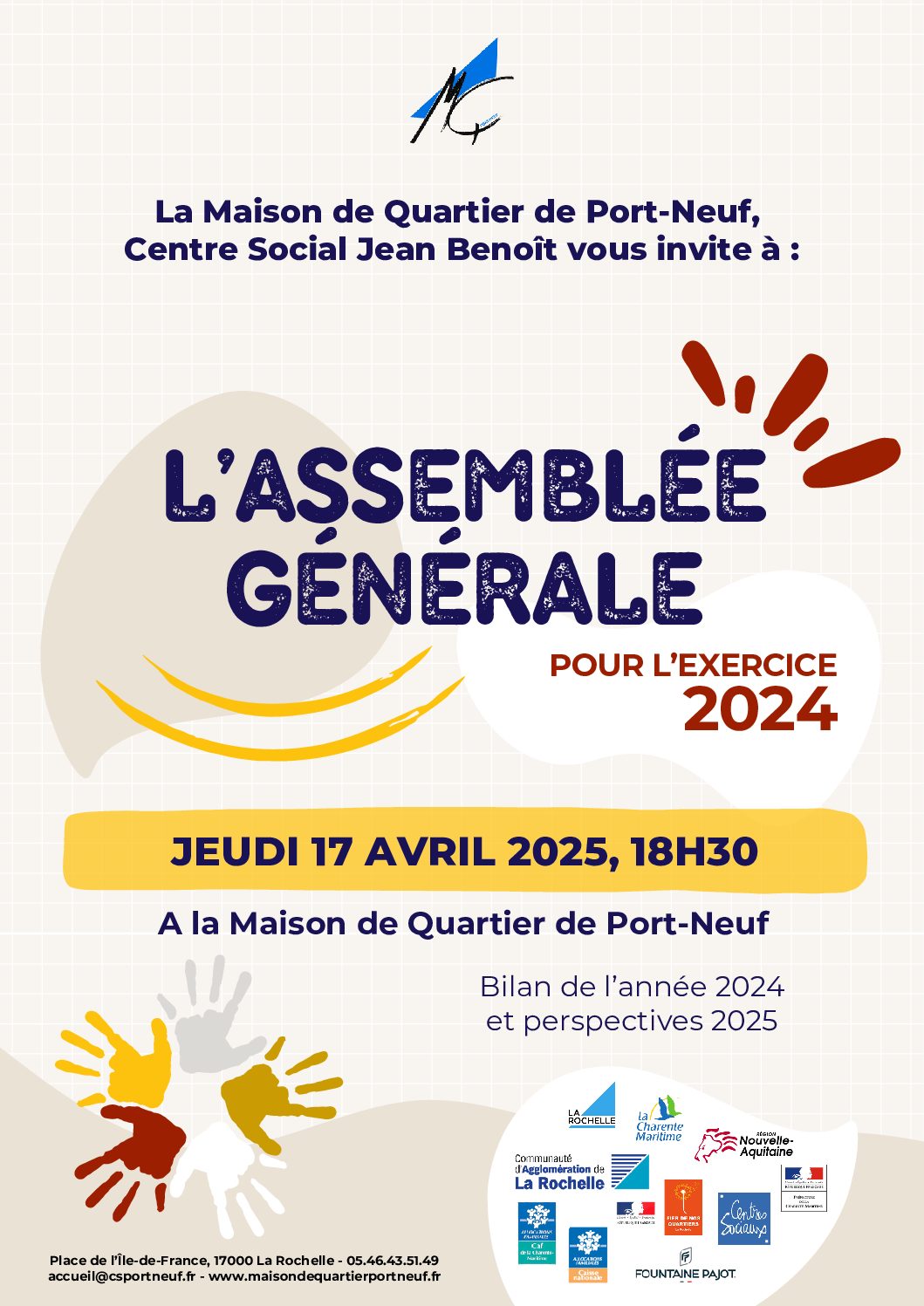 ASSEMBLEE GENERALE – JEUDI 17 AVRIL