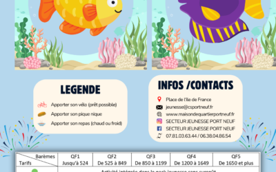 Programme du secteur jeunesse Avril 2025