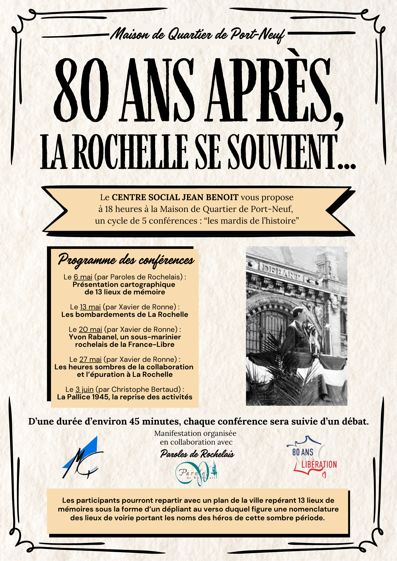 Conférences « 80 ans après, La Rochelle se souvient »