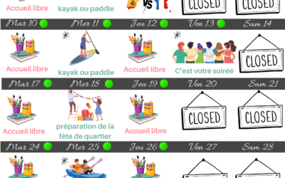 Programme du secteur jeunesse Juin 2025