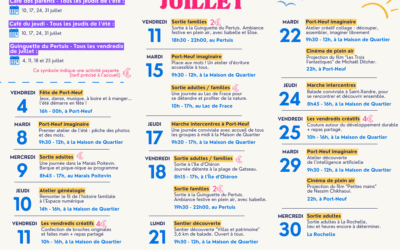 Programme de l’été : Juillet 2025