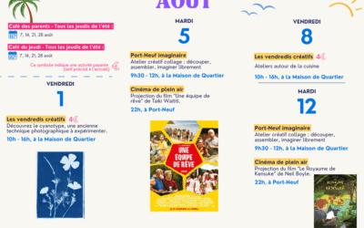 Programme de l’été : Août 2025