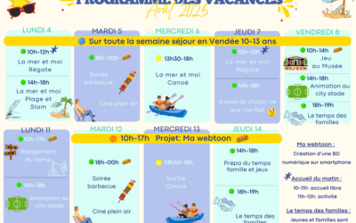 Programme du secteur jeunesse pour les vacances d’été 2025 – Semaine 3