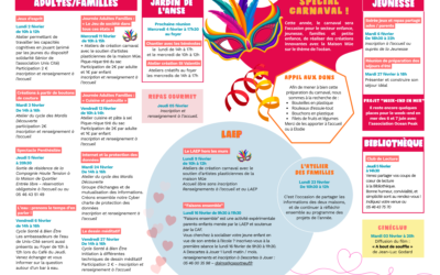 Plaquette mensuelle de février 2026