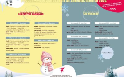 Programme/enfance des mercredis de janvier et février 2026