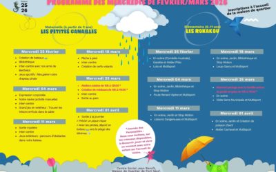 Programme/enfance des mercredis de février et mars 2026