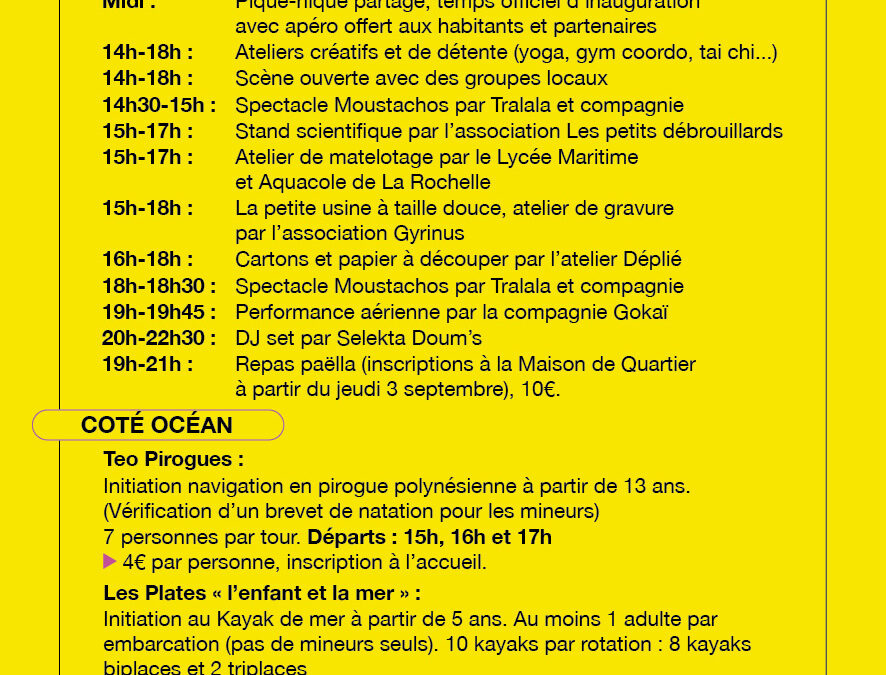 Programme Fête des 50 ans 26 Septembre 2026