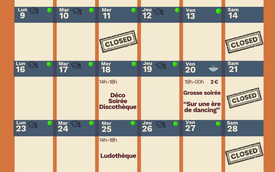 Programme Jeunesse Novembre 2026